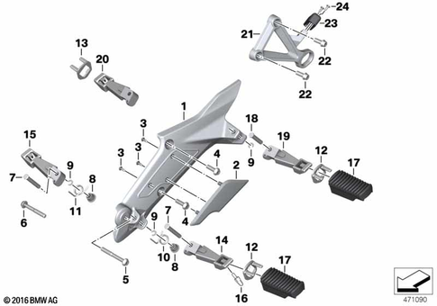 Footrests for 2020 BMW-Motorrad K 1600 GT #0