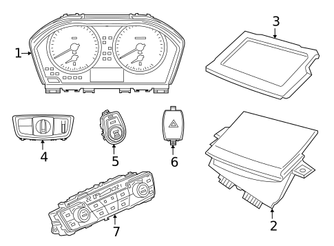 Cluster & Switches for 2023 BMW X2 #0