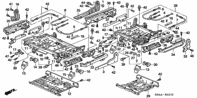 Rear Seat Components for 2006 Honda CR-V #0