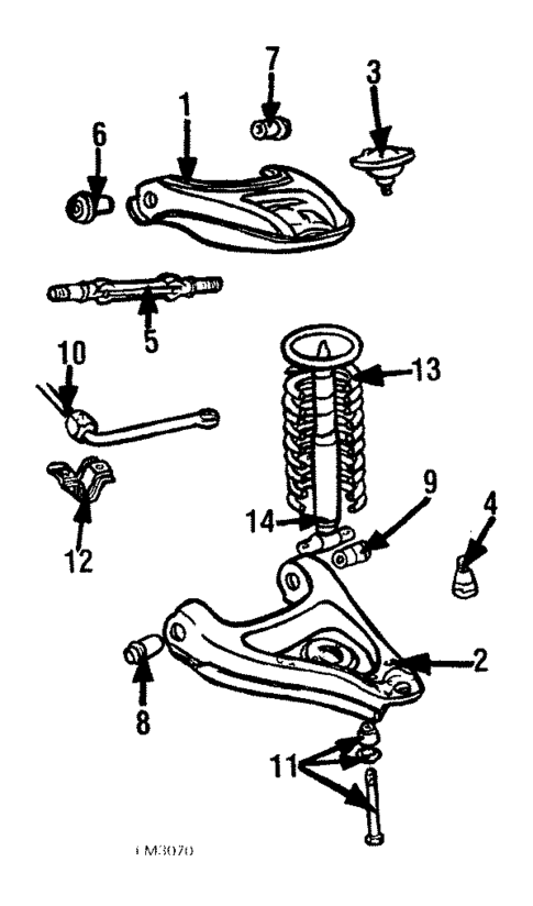 Front Suspension for 1989 Pontiac Safari #0