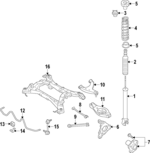 E62101A36A - Suspension: Shock Absorber for INFINITI: Q60 Image