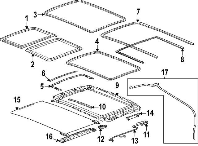 26388939 - : Air Deflector for Buick: Enclave | Chevrolet: Traverse | GMC: Acadia Image
