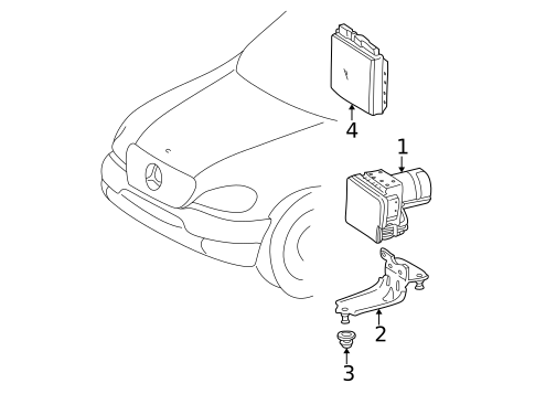 ABS Components for 2002 Mercedes-Benz ML55 AMG #0