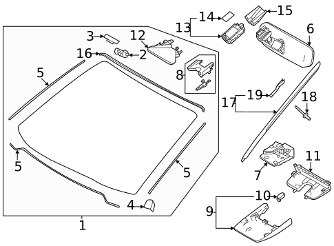 Reveal Moldings for 2024 Toyota Grand Highlander #0
