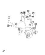 68334076AA - Cooling: Coolant Recovery Bottle for Fiat: 124 Spider Image