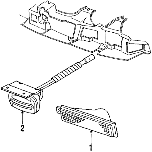 Fog Lamps for 1987 Pontiac Bonneville #0