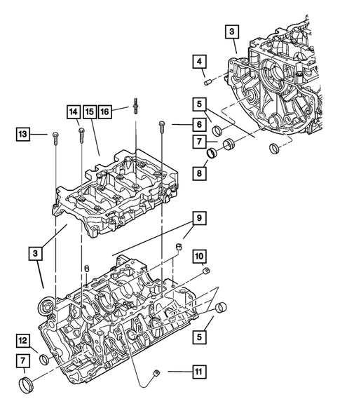 Cylinder Block for 2006 Dodge Ram 1500 #0