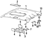 88891818 - Body: Headliner for Oldsmobile: Aurora Image