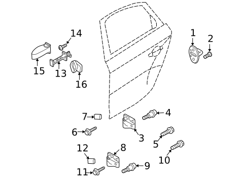 Lock & Hardware for 2009 Audi Q5 #4