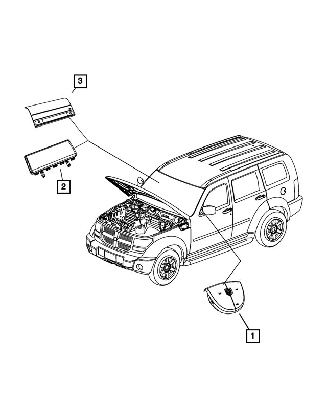 5KE24XDVAK - Restraints: Passenger Air Bag Door for Mopar Image