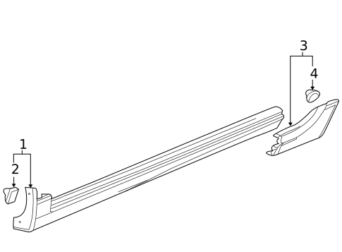 Exterior Trim - Pillars for 2012 Cadillac SRX #0