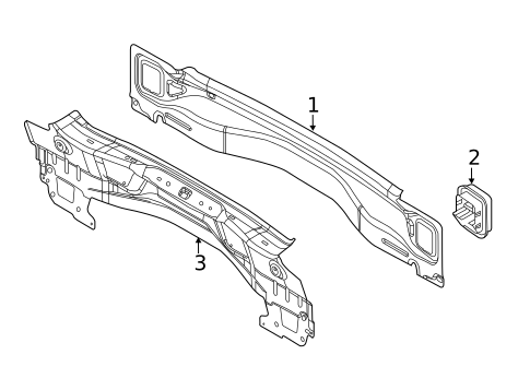 Rear Body for 2017 Ford Focus #1