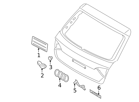 Exterior Trim - Lift Gate for 2012 Audi A4 Quattro #0