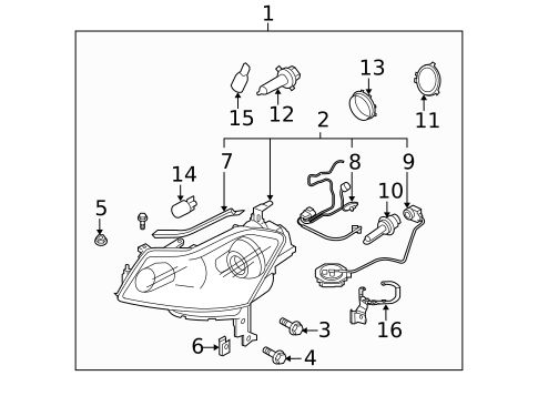 Bulbs - Chassis for 2010 INFINITI M45 #0