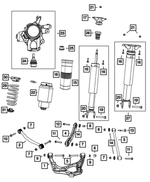 68077935AA - Rear Suspension: Bolt Cover Cap for Mopar Image