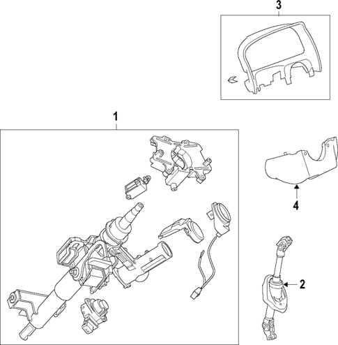 Steering Column for 2015 Chevrolet Captiva Sport #0