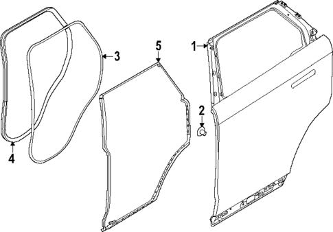 Door & Components for 2023 Land Rover Range Rover Sport