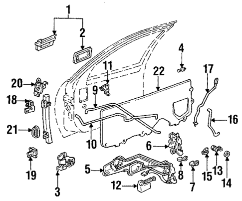 Lock & Hardware for 1992 Buick Regal #2