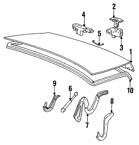 Lid & Components for 1989 BMW 735iL #0