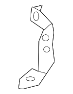 LR036489 - Cooling System: Air Outlet Tube Bracket for Land Rover: Discovery, Range Rover Sport Image