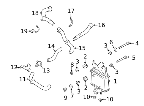 Intercooler for 2019 Land Rover Range Rover Sport #0