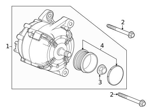 Alternator for 2017 Buick Encore #2