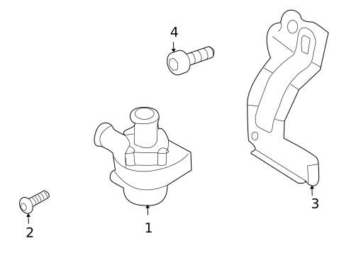 Water Pump for 2017 Volkswagen Tiguan Limited #1