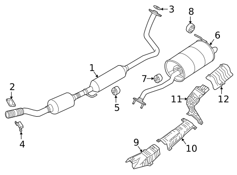 Exhaust Components for 2025 Nissan Kicks Play #0