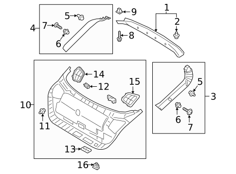 Interior Trim for 2020 Kia Stinger #0