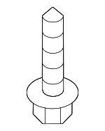 1249205123 - Body: Side Trim Retainer Screw for Kia: Amanti, Borrego, Cadenza, Carnival, EV6, EV9, Forte, Forte Koup, Forte5, K4, K5, K900, Niro, Niro EV, Optima, Rio, Rio5, Sedona, Seltos, Sorento, Soul, Soul EV, Sportage, Stinger, Telluride Image