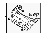 81750J5010WK - Body: Lower Trim for Kia: Stinger Image