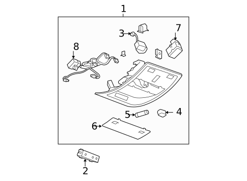 Overhead Console for 2015 Chevrolet Impala #5