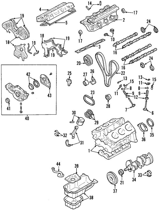 2102037240 - : Engine Crankshaft Main Bearing for Kia Image