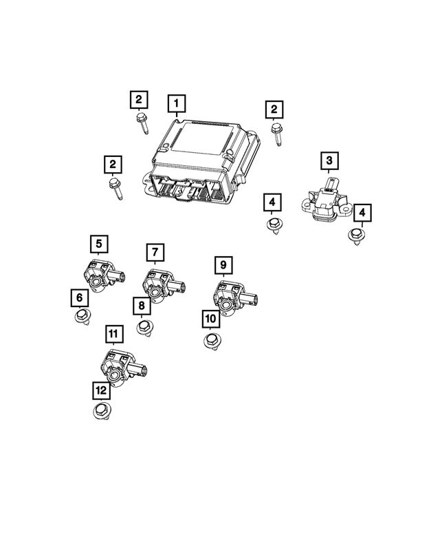« 68371752AA – Electrical : Sécur Passager Module pour Mopar Image »