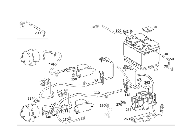 2034408932 - Electrical Equipment and Instruments: Wiring Harness for Mercedes-Benz Image image
