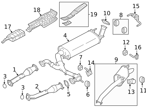 Exhaust Components for 2012 INFINITI QX56 #1