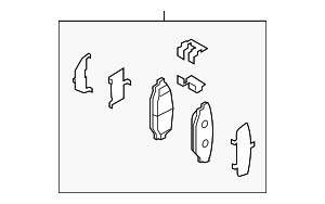 SU00304097 - : Brake Pads Rear for Toyota Image