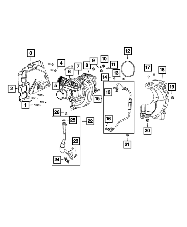 5048666AA - Engine: Shield Bracket for Mopar Image