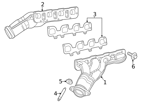 Exhaust Manifold for 2014 Chrysler 300 #0