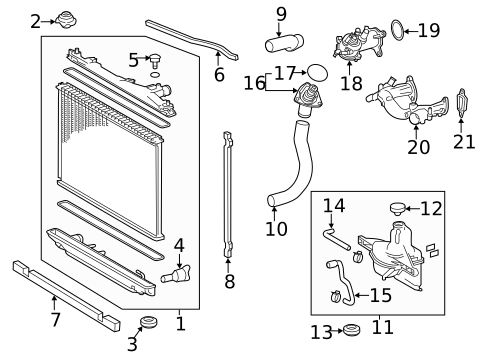 Radiator & Components for 2018 Lexus GS F #0
