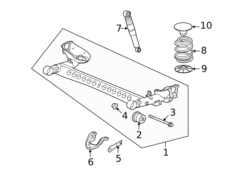 Rear Suspension for 2003 Saturn Ion #0