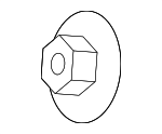 PAF00320700 - Body: Rear Deflector Nut for Porsche Image image