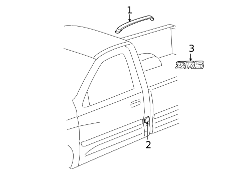 Exterior Trim - Cab for 2003 Toyota Tundra #0