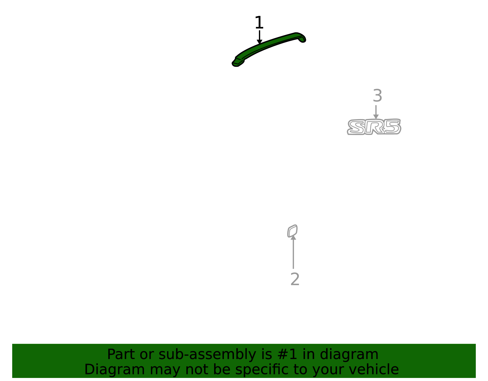2000-2006 Toyota Tundra Drip Molding 75552-0C020 | OEM Parts Online