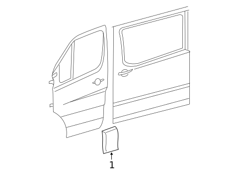 Exterior Trim - Pillars for 2012 Mercedes-Benz Sprinter 2500 #0
