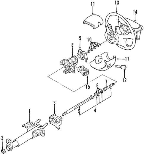 Steering Column for 2001 Cadillac Catera #0