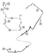 5085958AB - Brakes: Knuckle To Hose Bracket, Right for Mopar Image