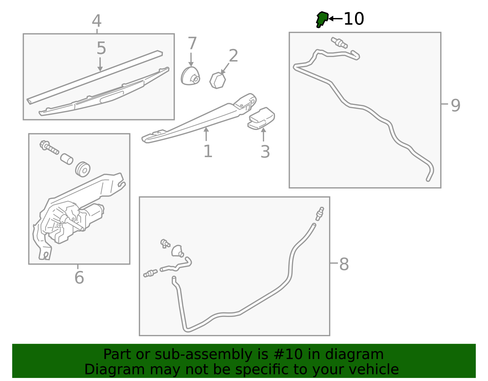 2015-2019 Subaru Outback Washer Nozzle 86636AL21A | Subaru Parts Store