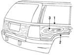 55032587 - Body: Molding for Jeep: Grand Cherokee, Grand Wagoneer Image