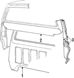 4335181 - Body: Inner Panel for Dodge: D100, D150, D250, D350, W100, W150, W250, W350 Image